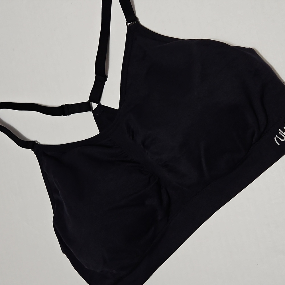 Women's Ryka Black Strappy Bralette W/Removable Pads Size XL - Picture 3 of 8